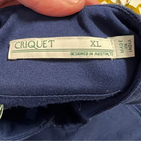 Criquet Vest Golf Apparel Full Zip XL Navy Blue - Picture 3 of 10